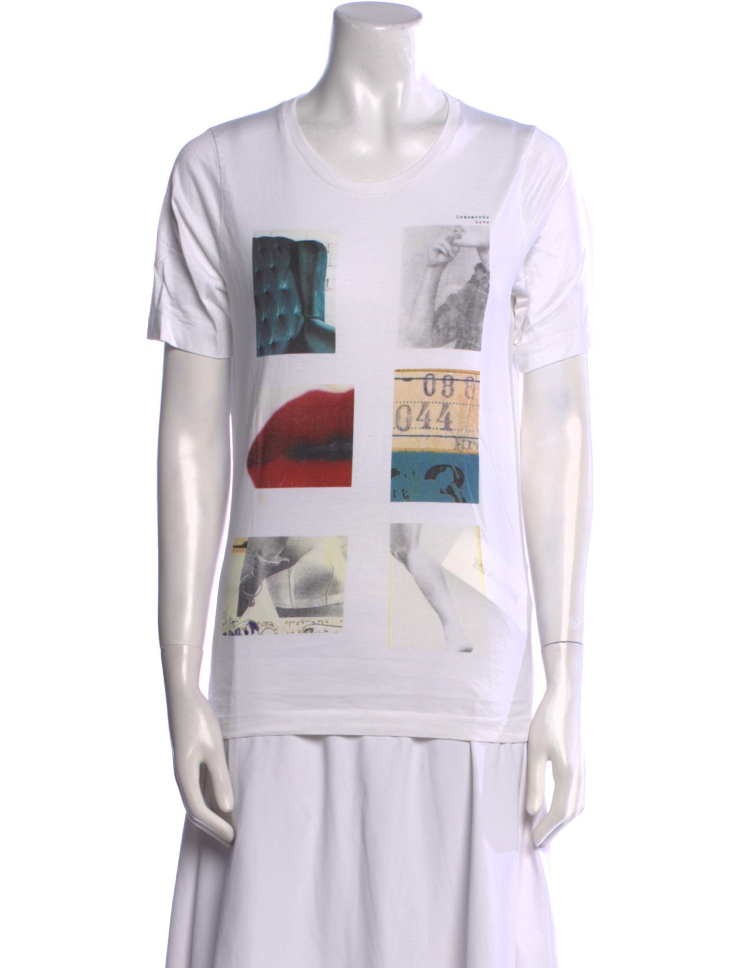 Dsquared² Graphic Print Crew Neck T-Shirt