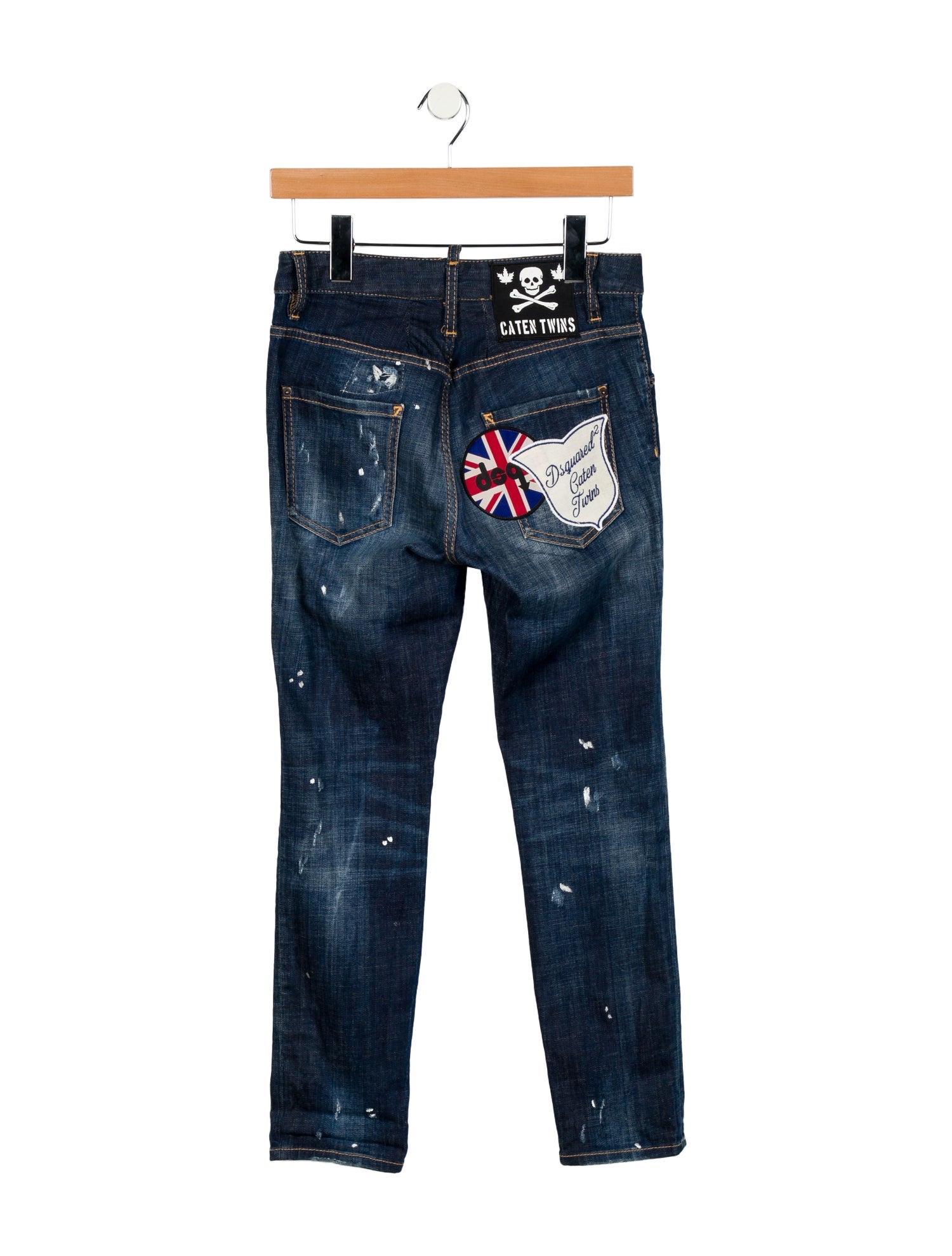 Dsquared² Mid-Rise Straight Leg Jeans