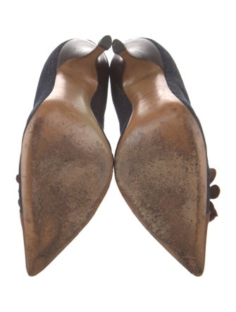 Dsquared² Denim Colorblock Pattern Pumps