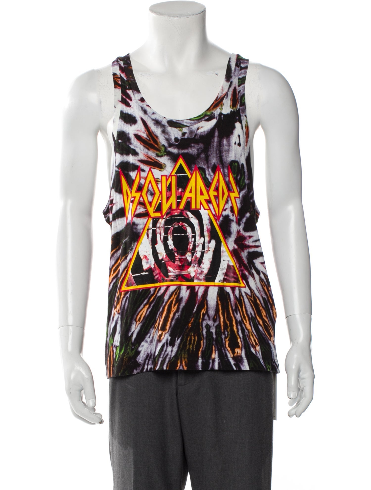 Dsquared² Printed Scoop Neck T-Shirt w/ Tags