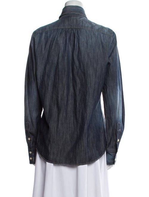 Dsquared² Graphic Print Long Sleeve Button-Up Top