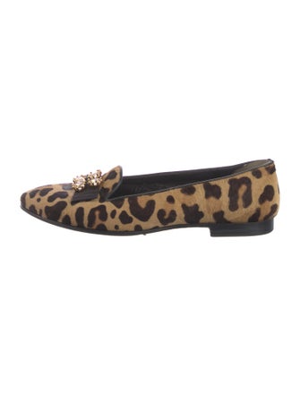 Dsquared² Ponyhair Animal Print Loafers