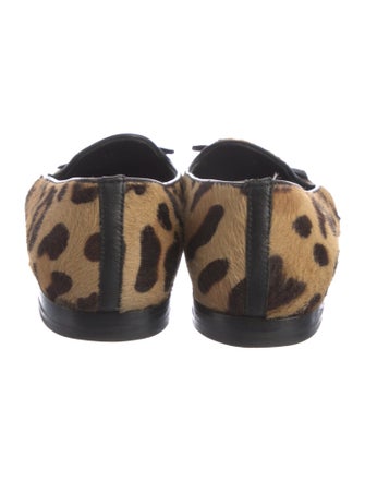 Dsquared² Ponyhair Animal Print Loafers