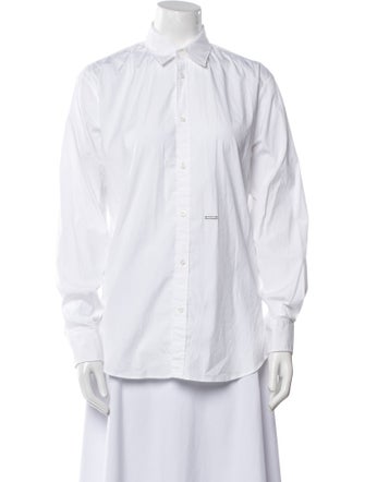 Dsquared² Long Sleeve Button-Up Top