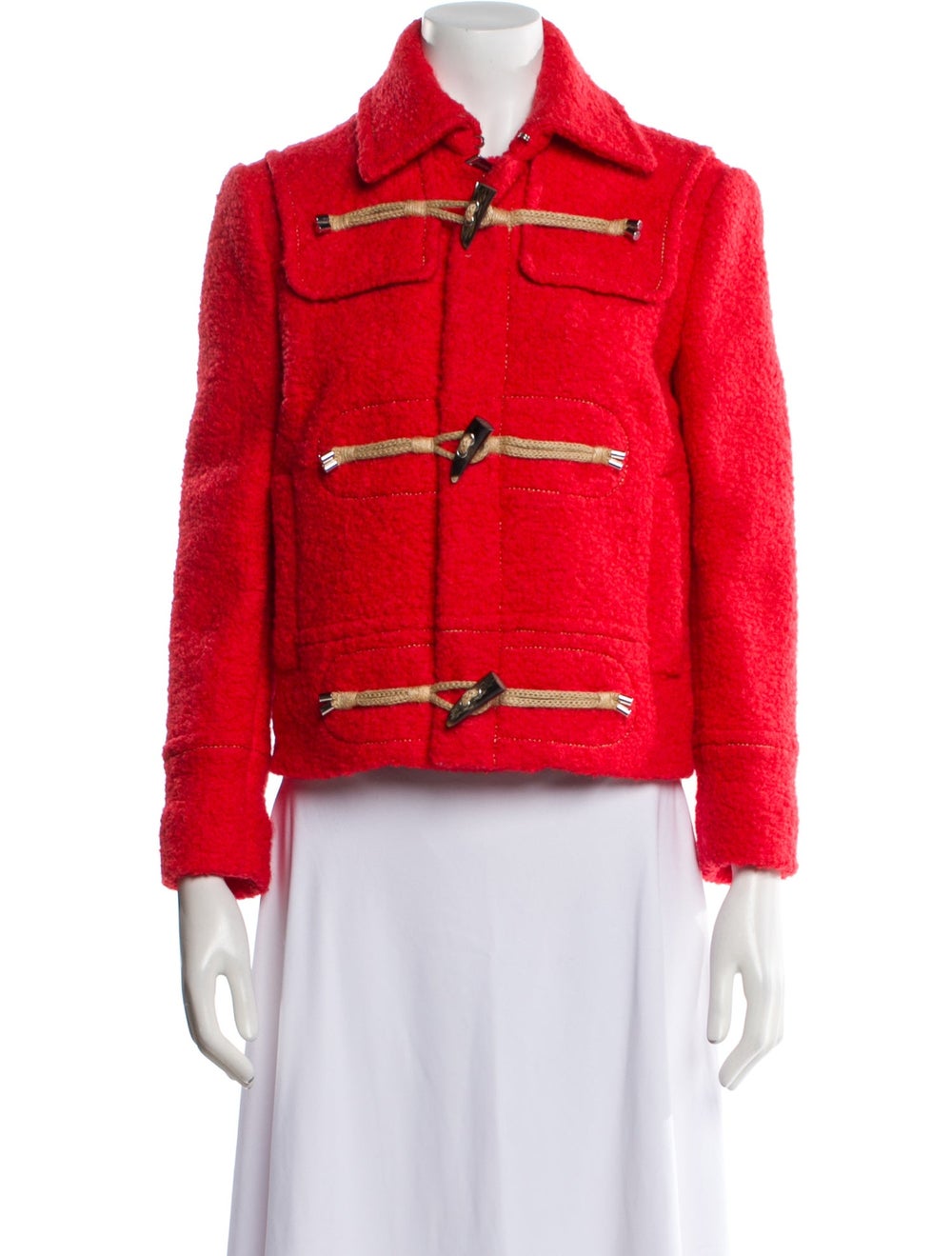 Dsquared² Dsquared² Virgin Wool Jacket Red Pointe… - image 1