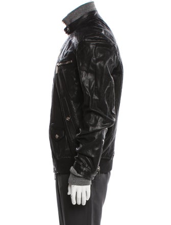 Dsquared² Lamb Leather Moto Jacket
