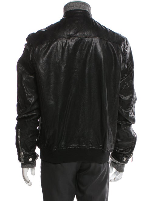 Dsquared² Lamb Leather Moto Jacket