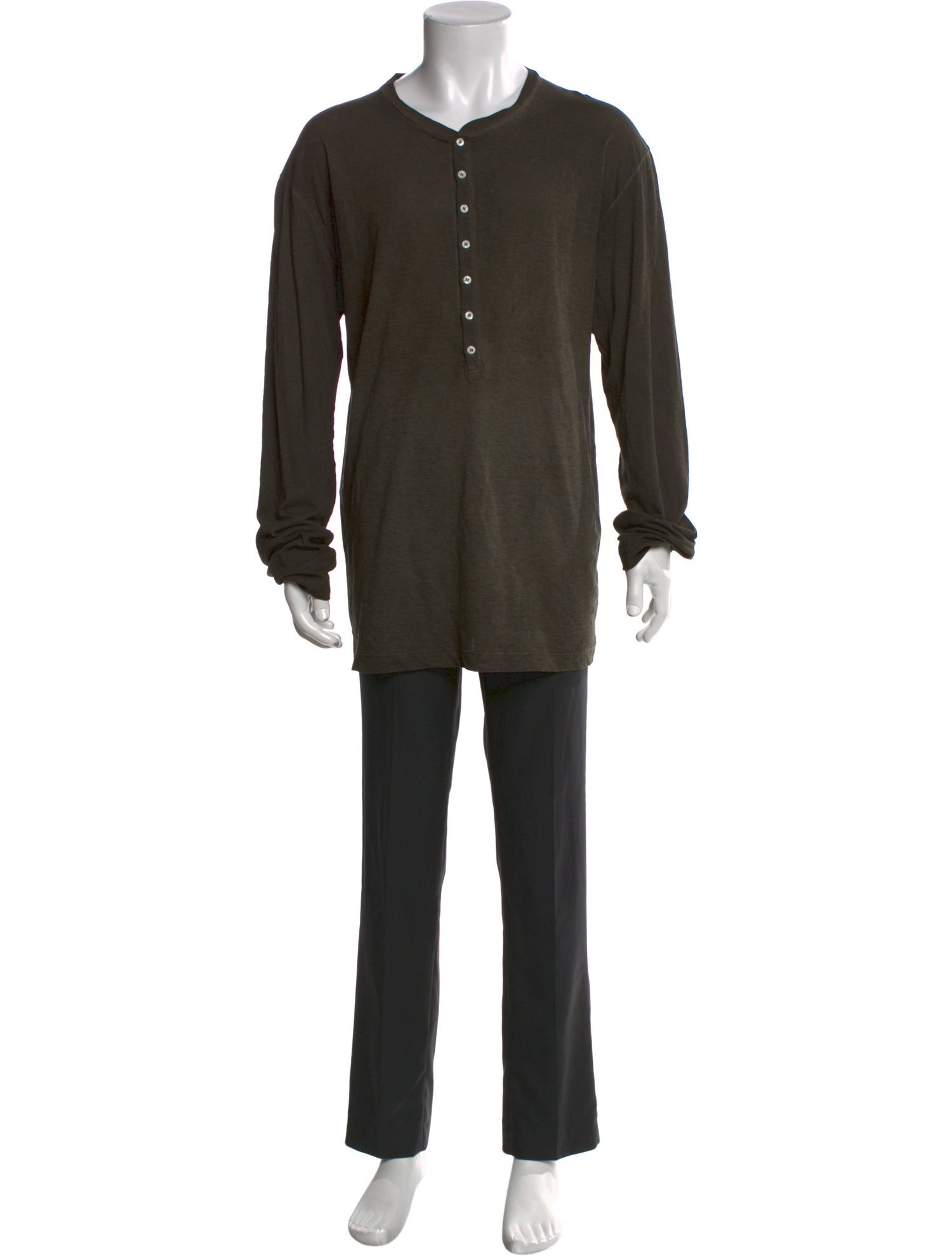 Dsquared² Crew Neck Long Sleeve Henley
