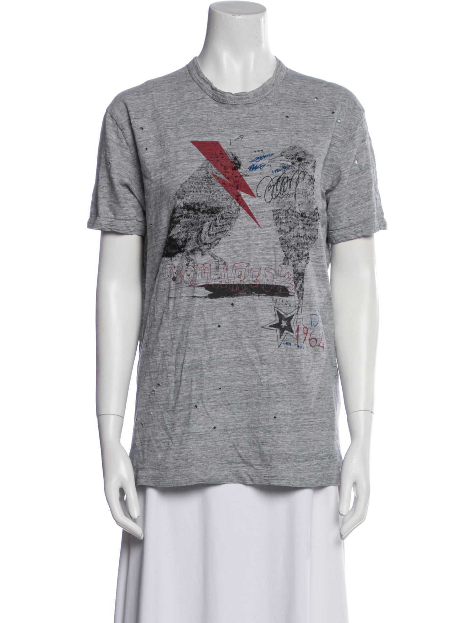 Dsquared² Graphic Print Crew Neck T-Shirt