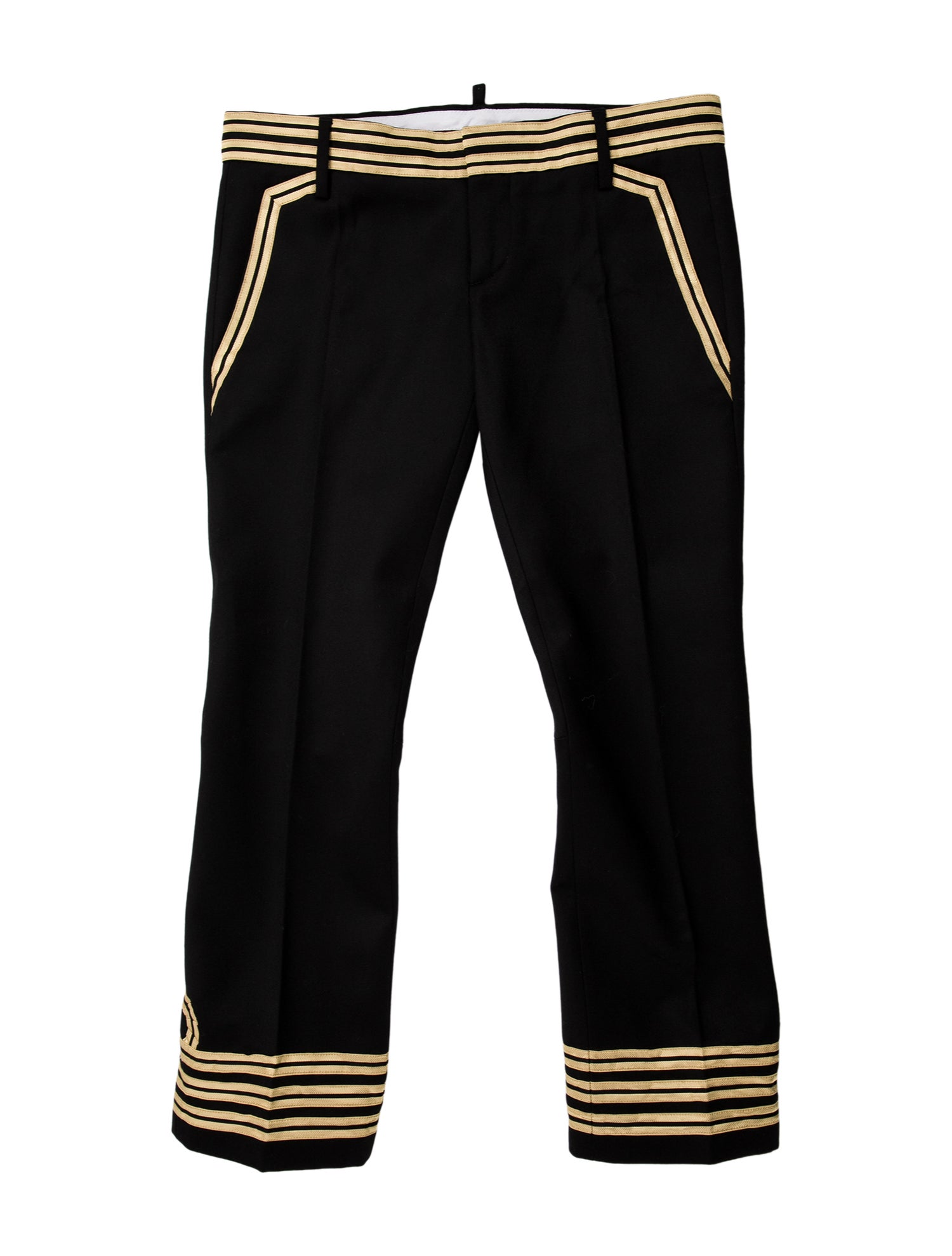 Dsquared² Wool Straight Leg Pants