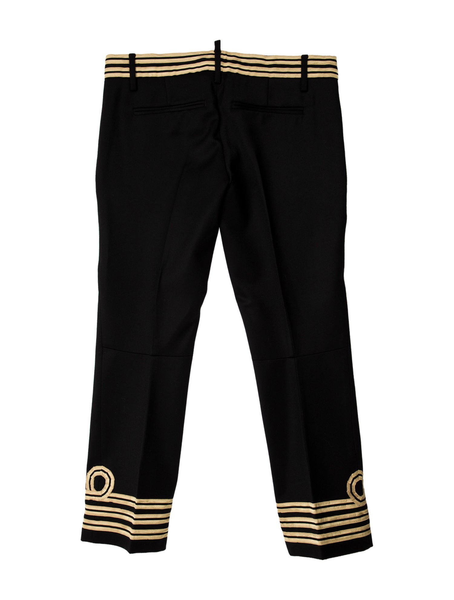 Dsquared² Wool Straight Leg Pants