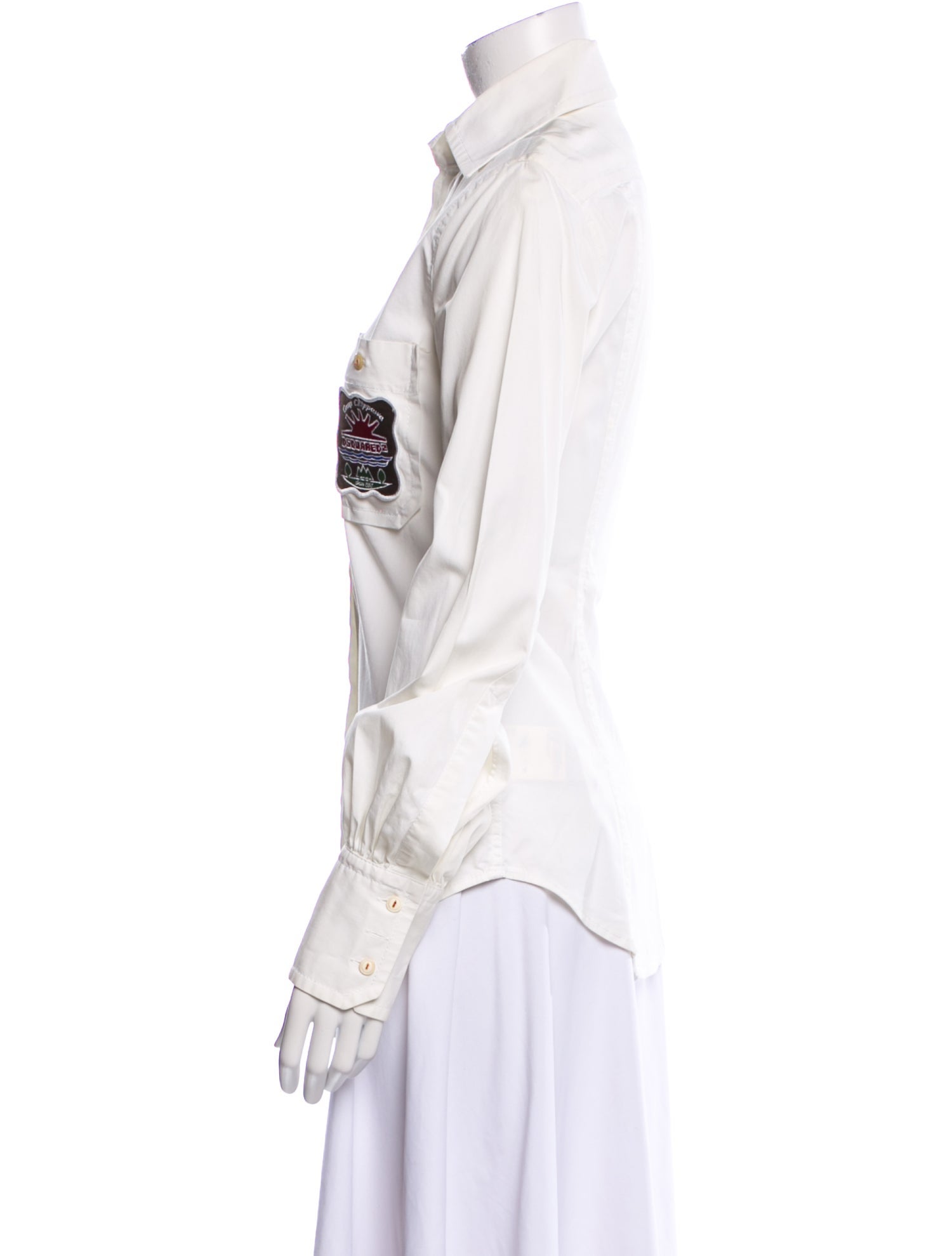 Dsquared² Long Sleeve Button-Up Top