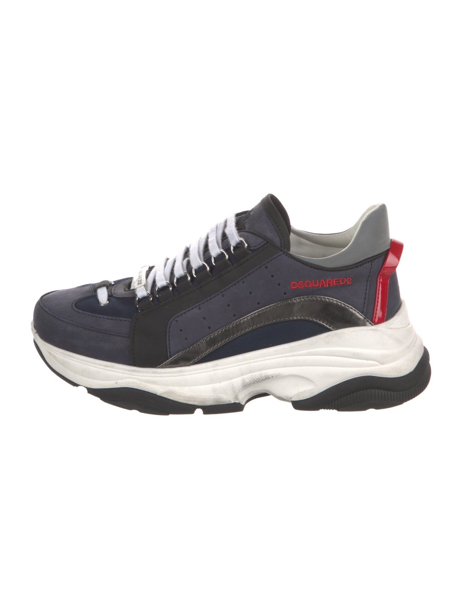 Dsquared² Leather Printed Sneakers