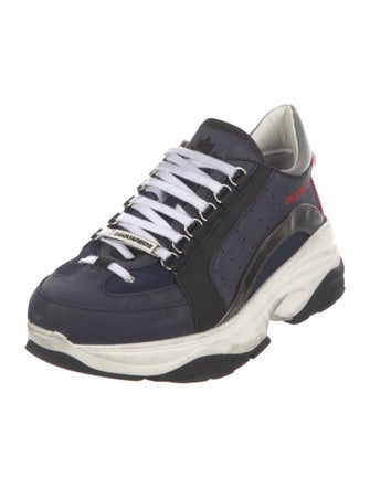 Dsquared² Leather Printed Sneakers