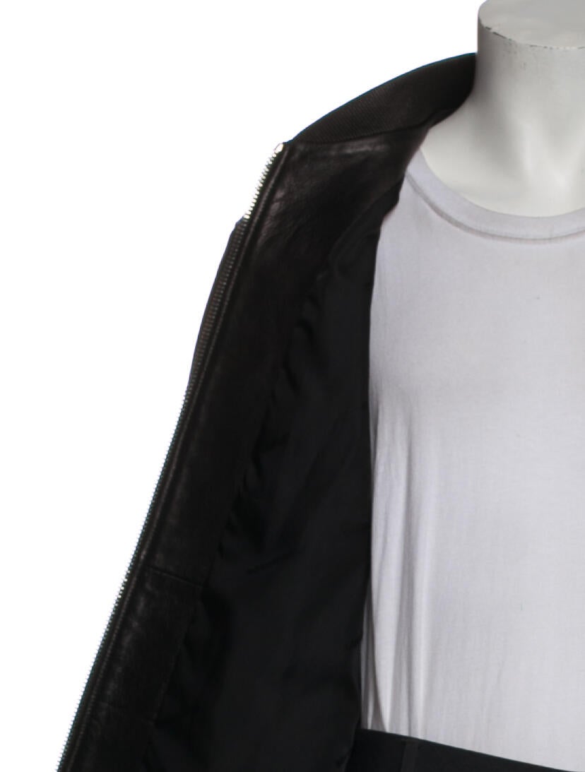 Dsquared² Leather Bomber Jacket