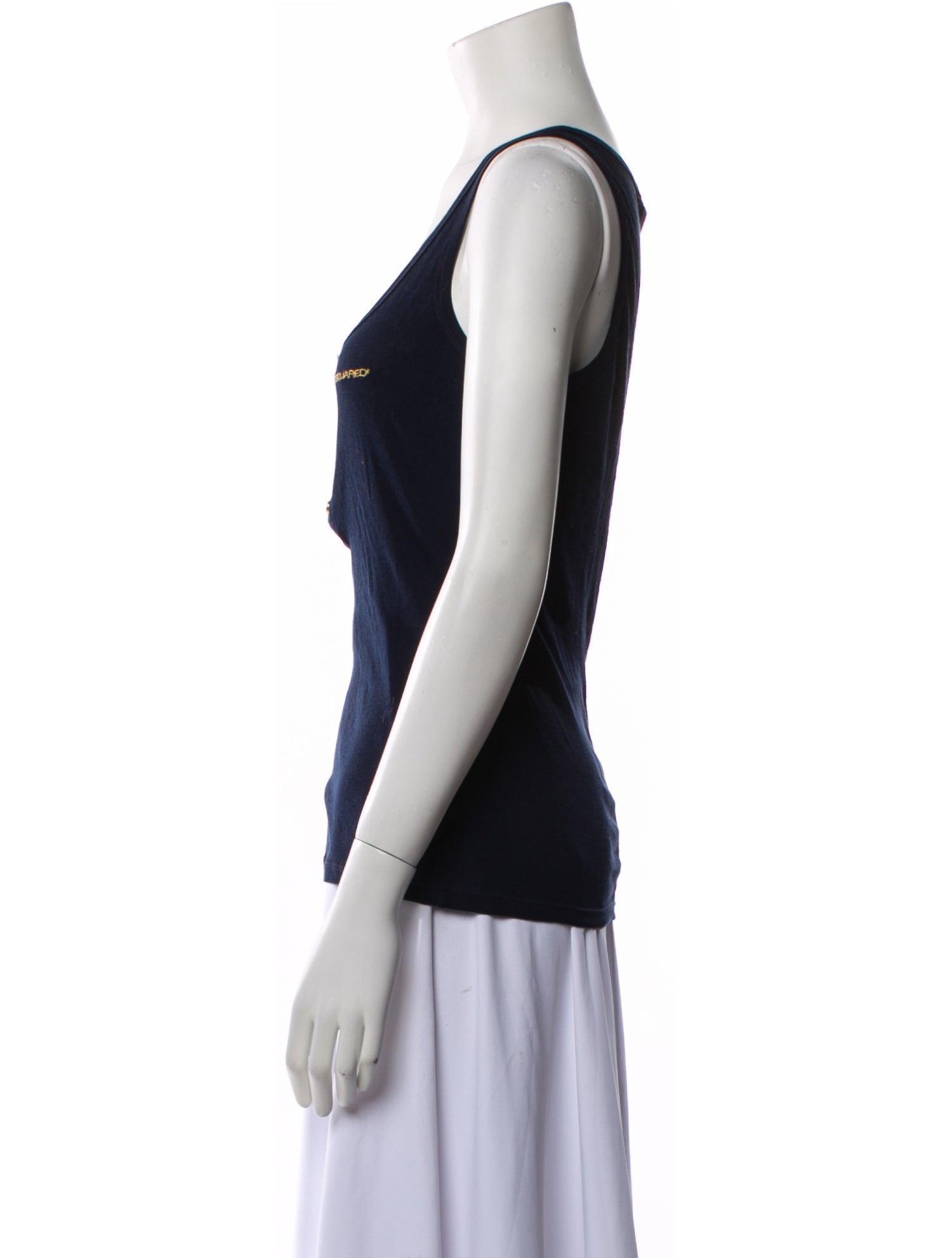 Dsquared² Scoop Neck Sleeveless Top