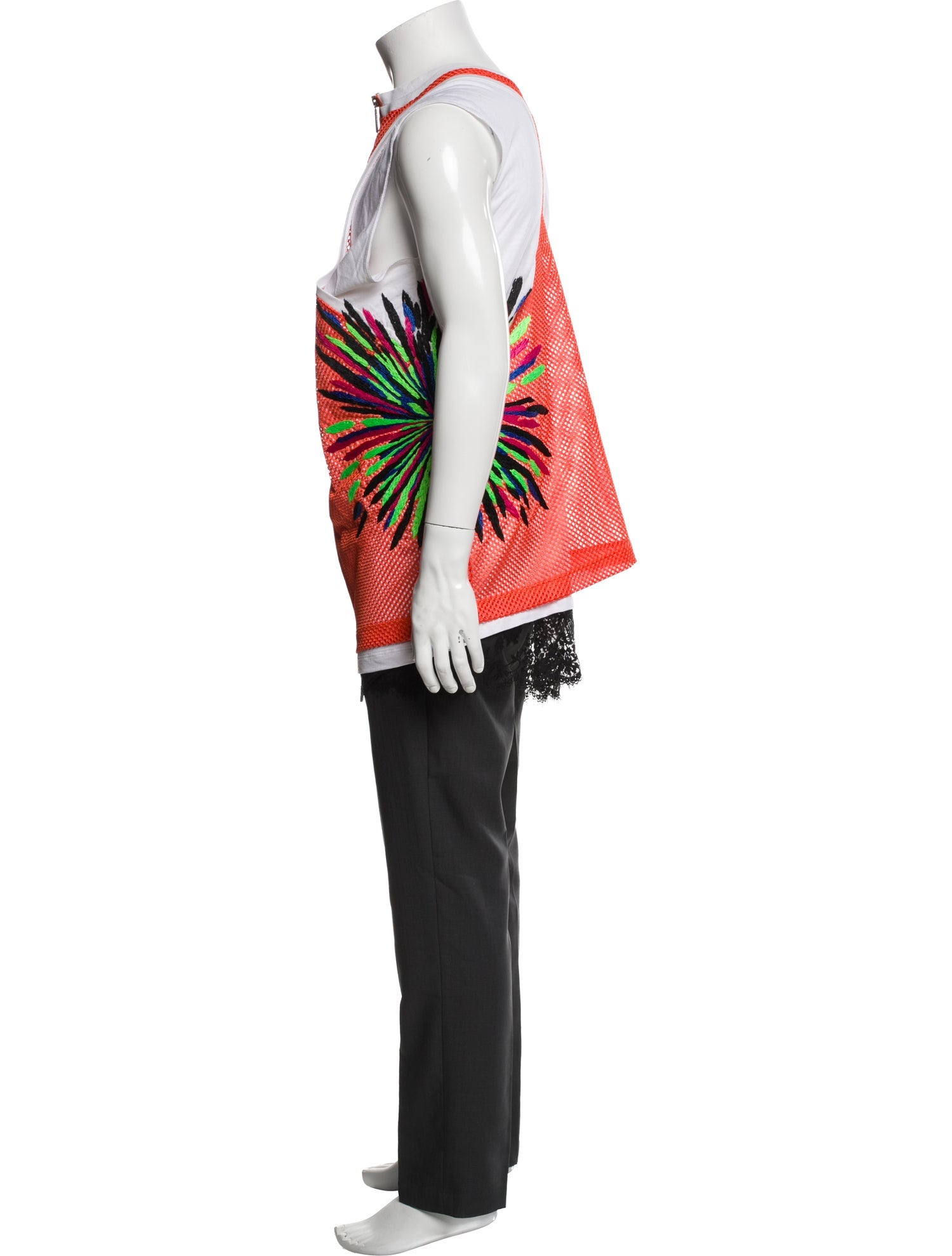 Dsquared² Graphic Print Mock Neck T-Shirt