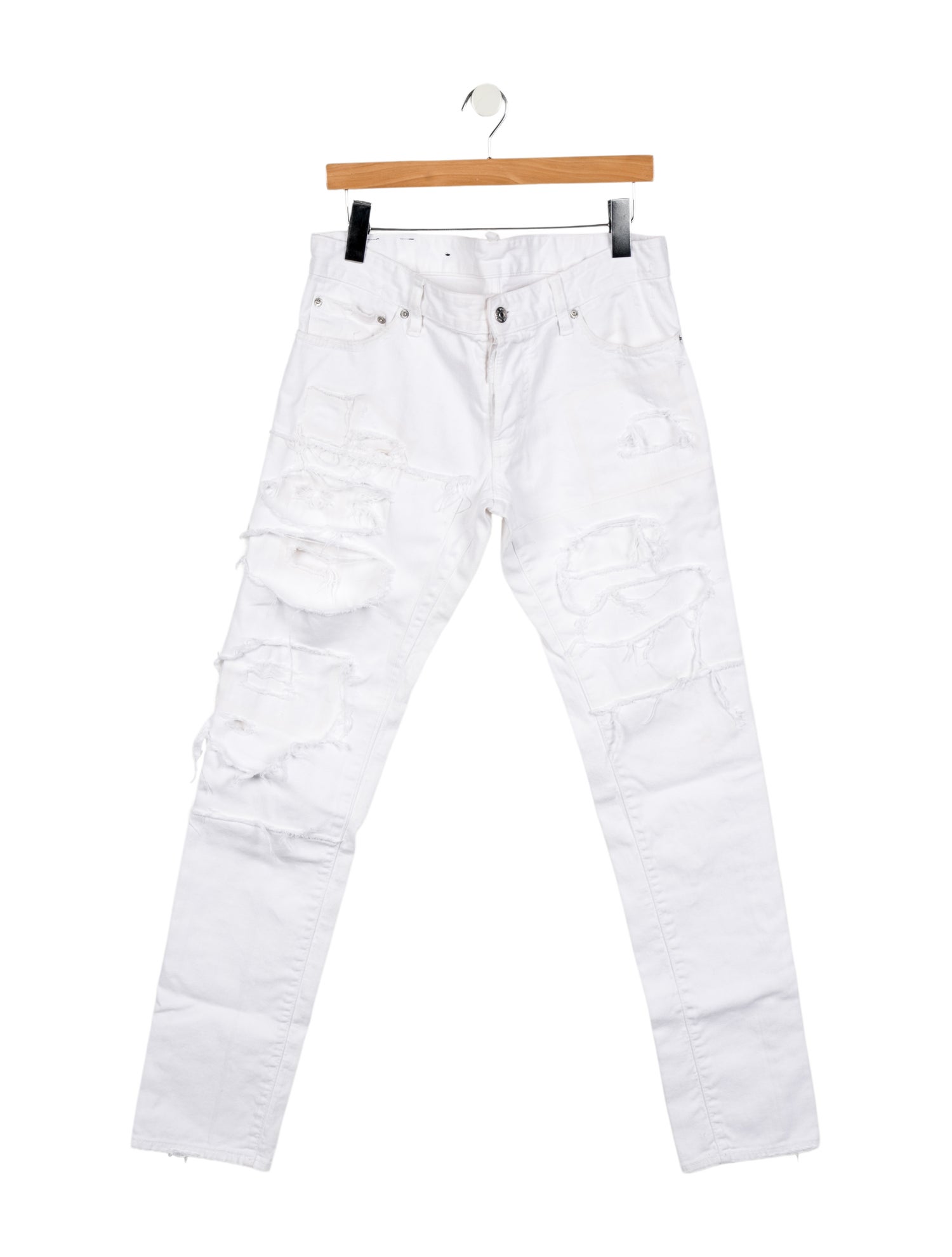 Dsquared² Mid-Rise Straight Leg Jeans
