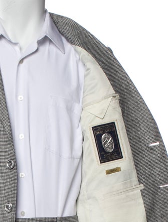 Dsquared² Linen Plaid Print Two-Piece Suit