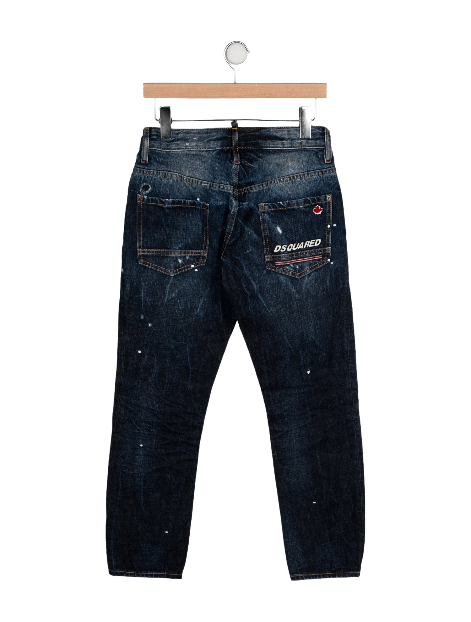Dsquared² Mid-Rise Straight Leg Jeans