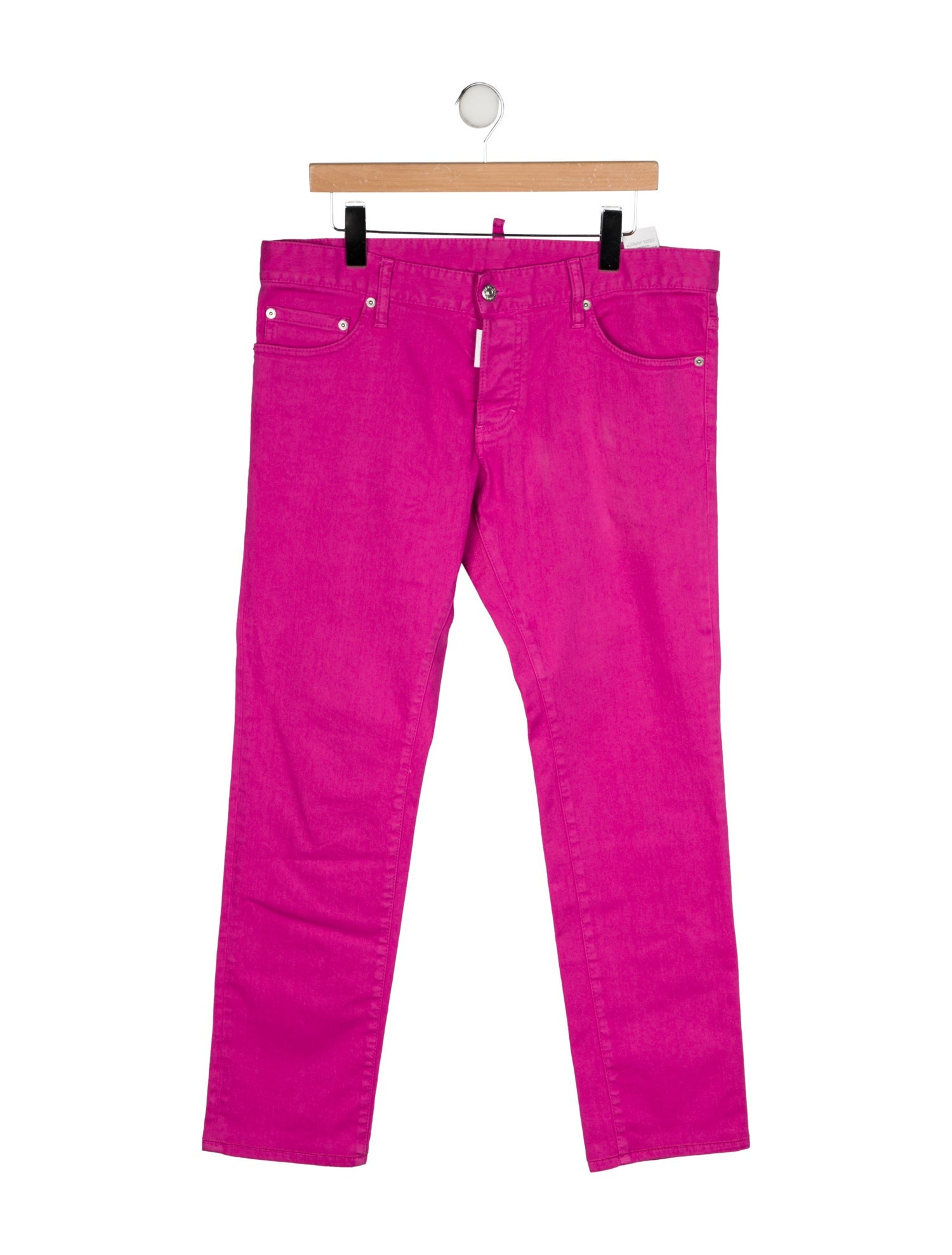 Dsquared² Mid-Rise Straight Leg Jeans