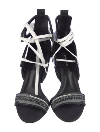Dsquared² Leather Printed Gladiator Sandals