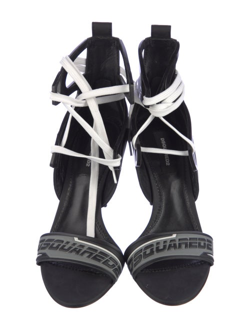 Dsquared² Leather Printed Gladiator Sandals