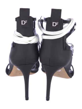 Dsquared² Leather Printed Gladiator Sandals