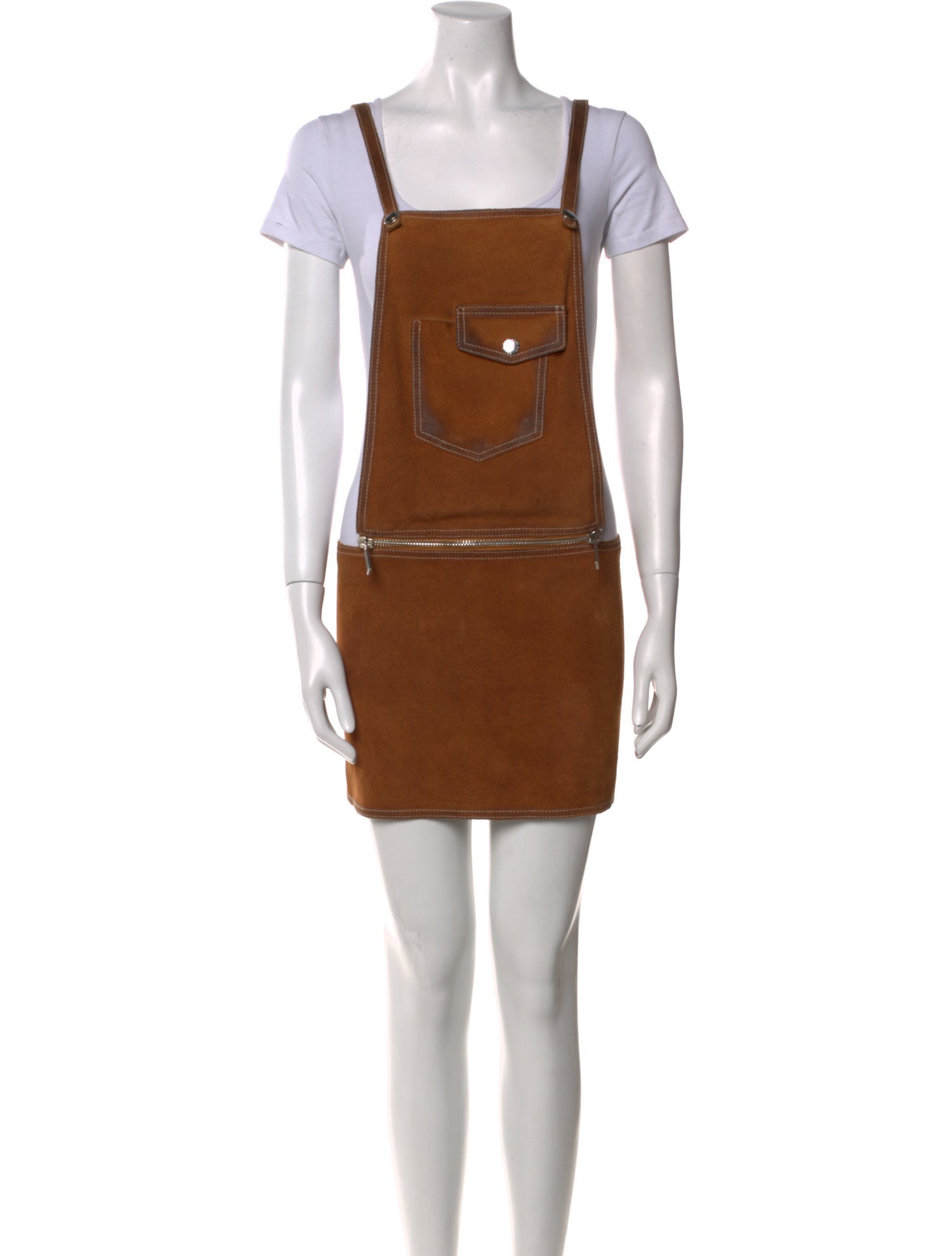 Dsquared² Calf Leather Mini Dress