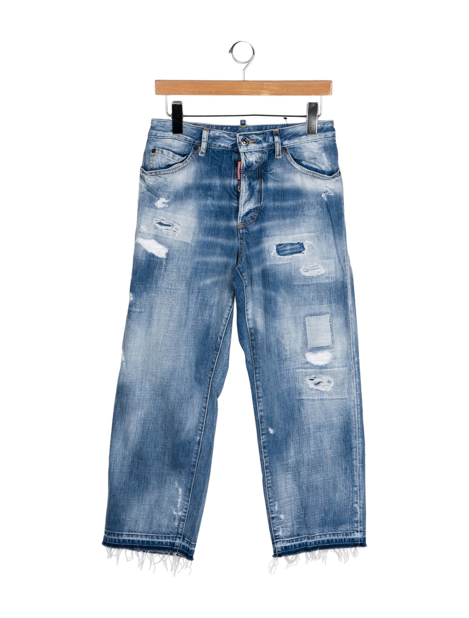 Dsquared² Mid-Rise Straight Leg Jeans