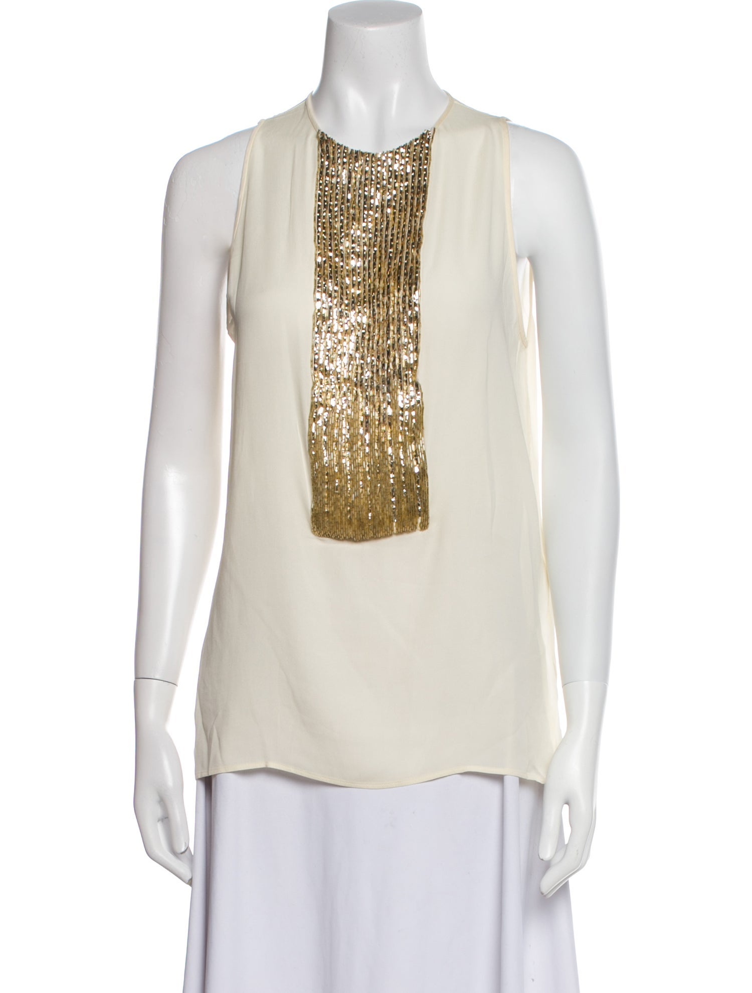 Dsquared² Silk Crew Neck Top