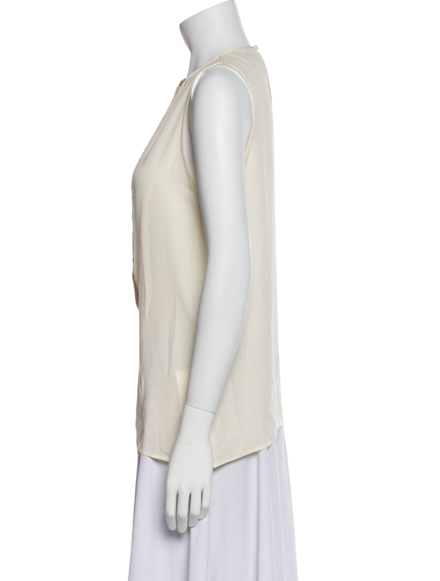 Dsquared² Silk Crew Neck Top