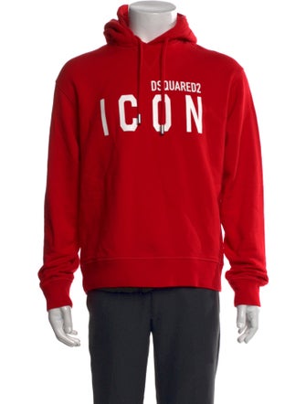 Dsquared² Graphic Print Crew Neck Hoodie