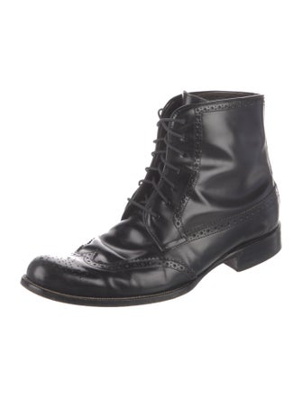 Dsquared² Leather Lace-Up Boots