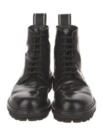 Dsquared² Leather Combat Boots