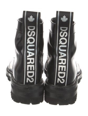 Dsquared² Leather Combat Boots