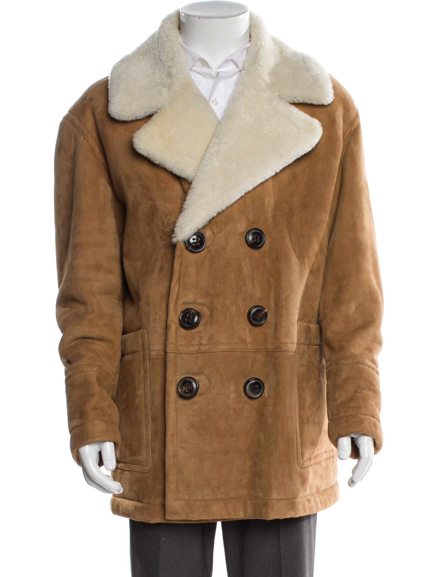 Dsquared² Lamb Fur Peacoat