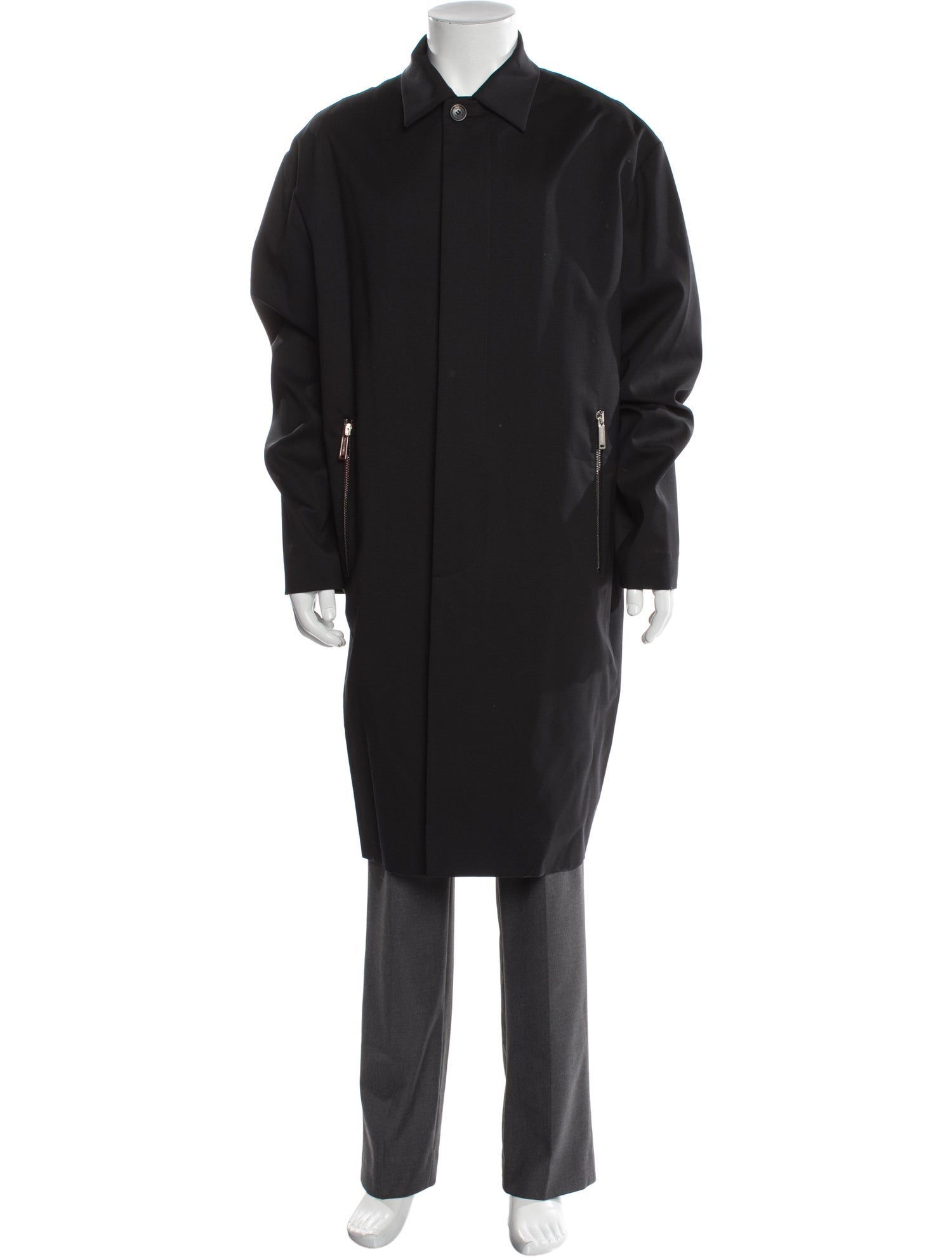 Dsquared² Virgin Wool Trench Coat