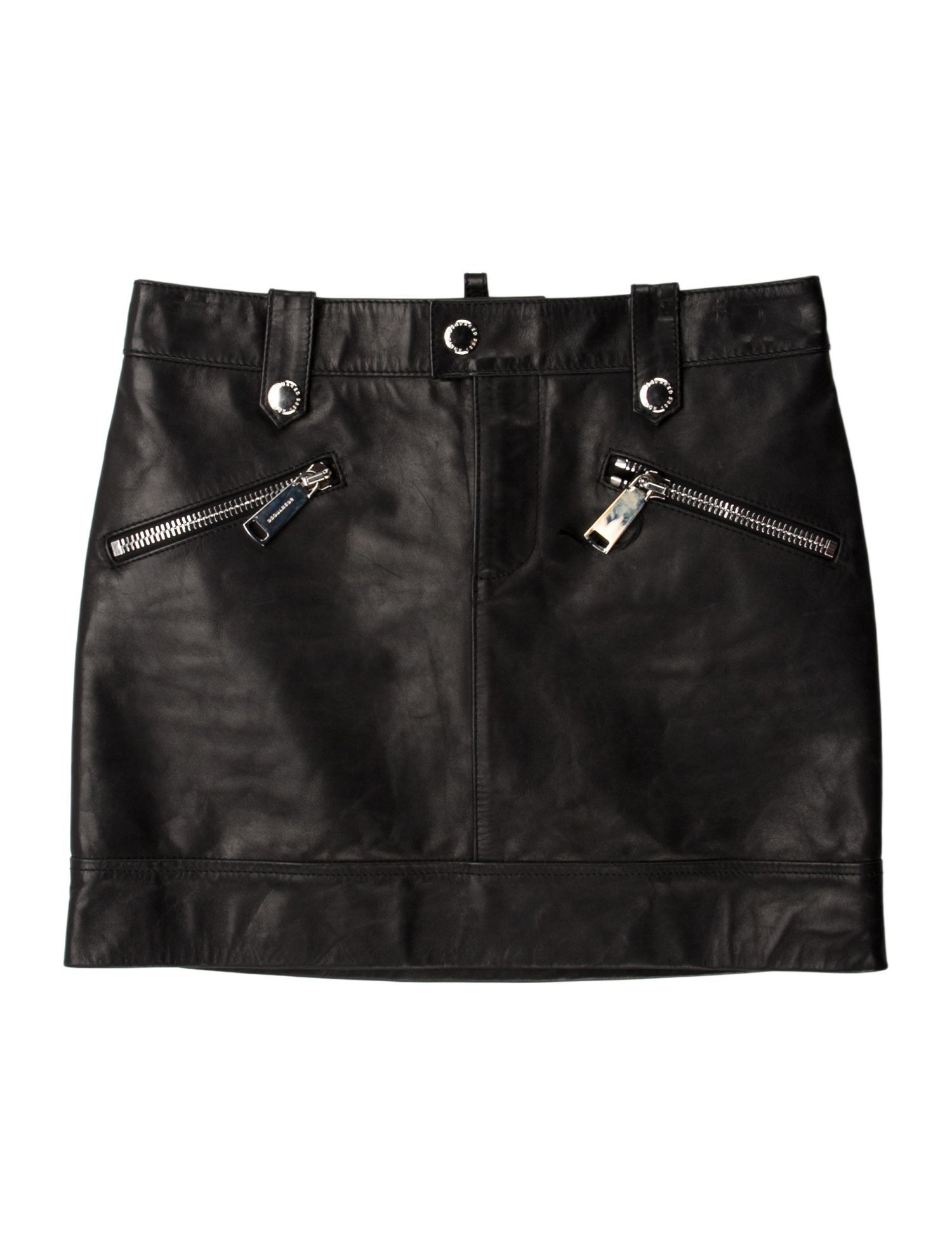 Dsquared² Leather Mini Skirt