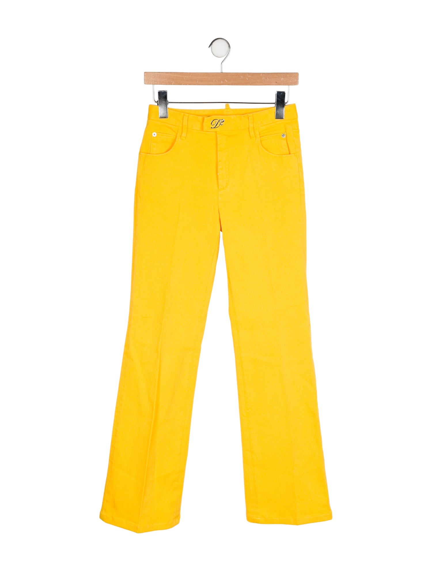Dsquared² Mid-Rise Wide Leg Jeans