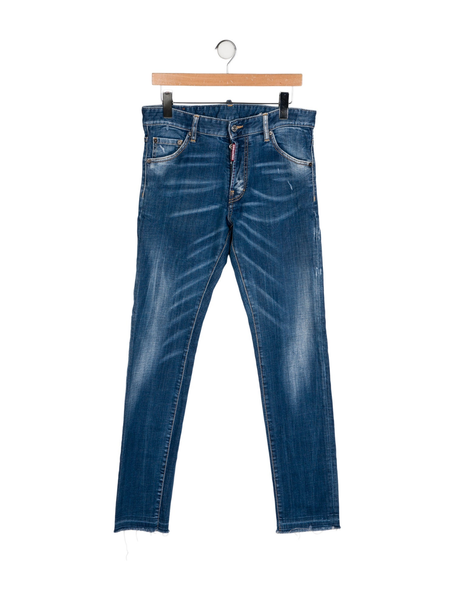 Dsquared² Mid-Rise Straight Leg Jeans