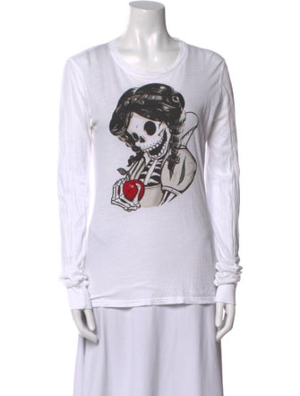 Dsquared² Graphic Print Scoop Neck Sweatshirt