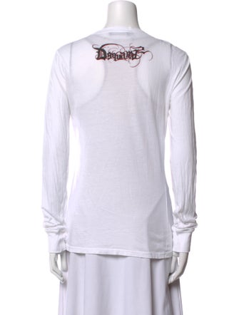 Dsquared² Graphic Print Scoop Neck Sweatshirt