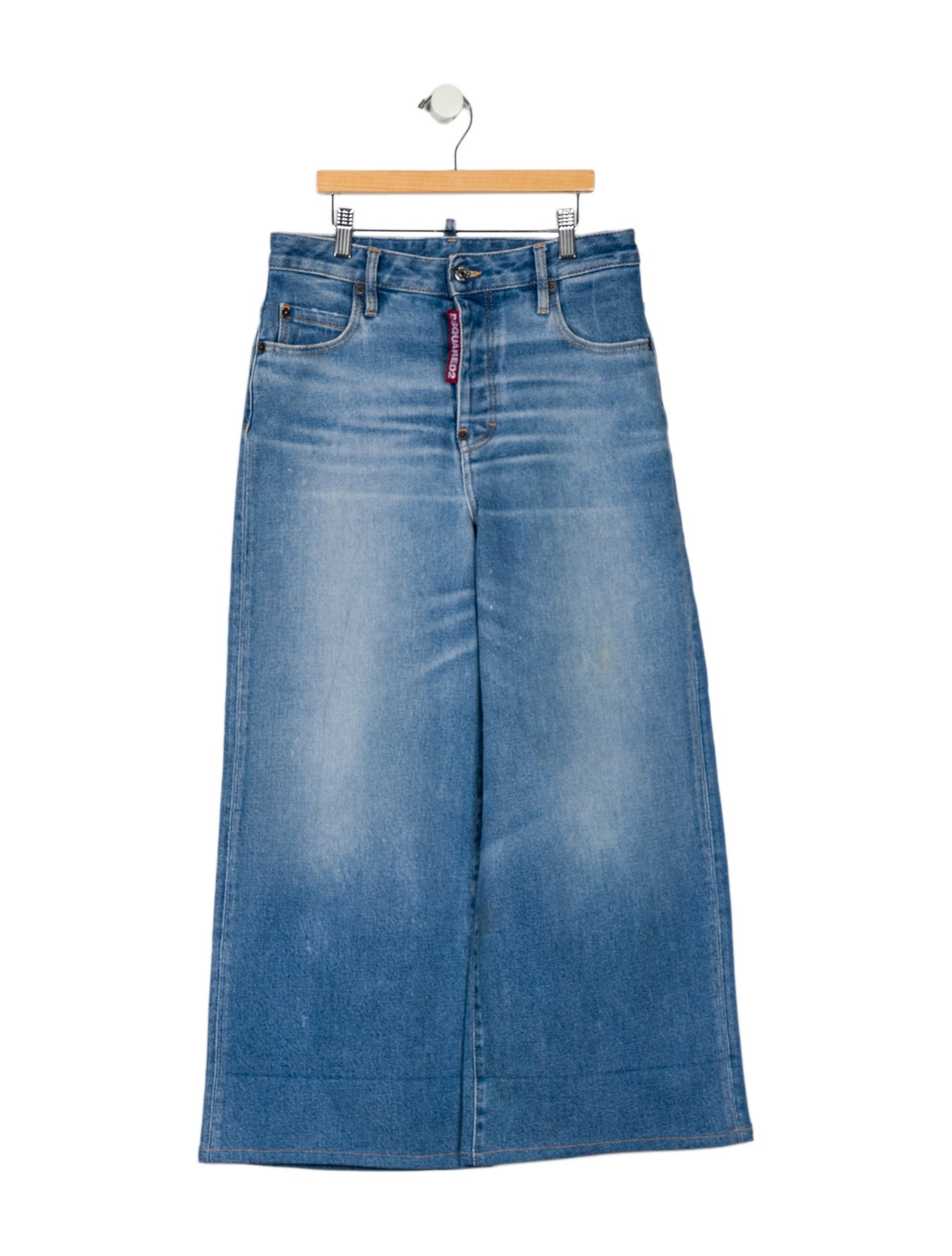 Dsquared² High-Rise Wide Leg Jeans