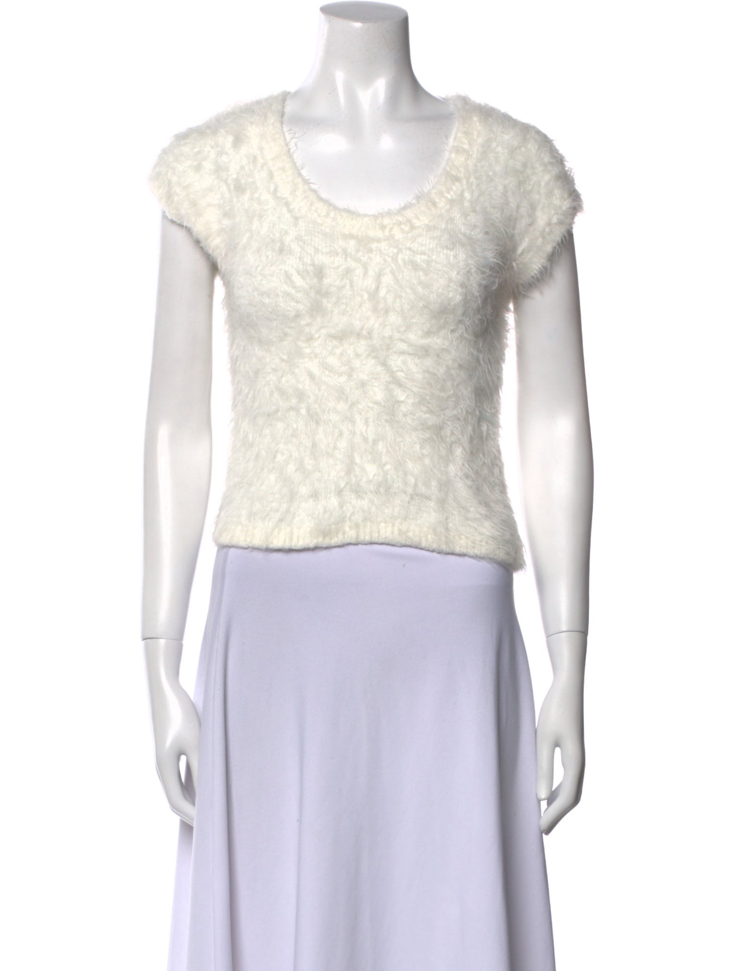 Dsquared² Scoop Neck Short Sleeve Crop Top