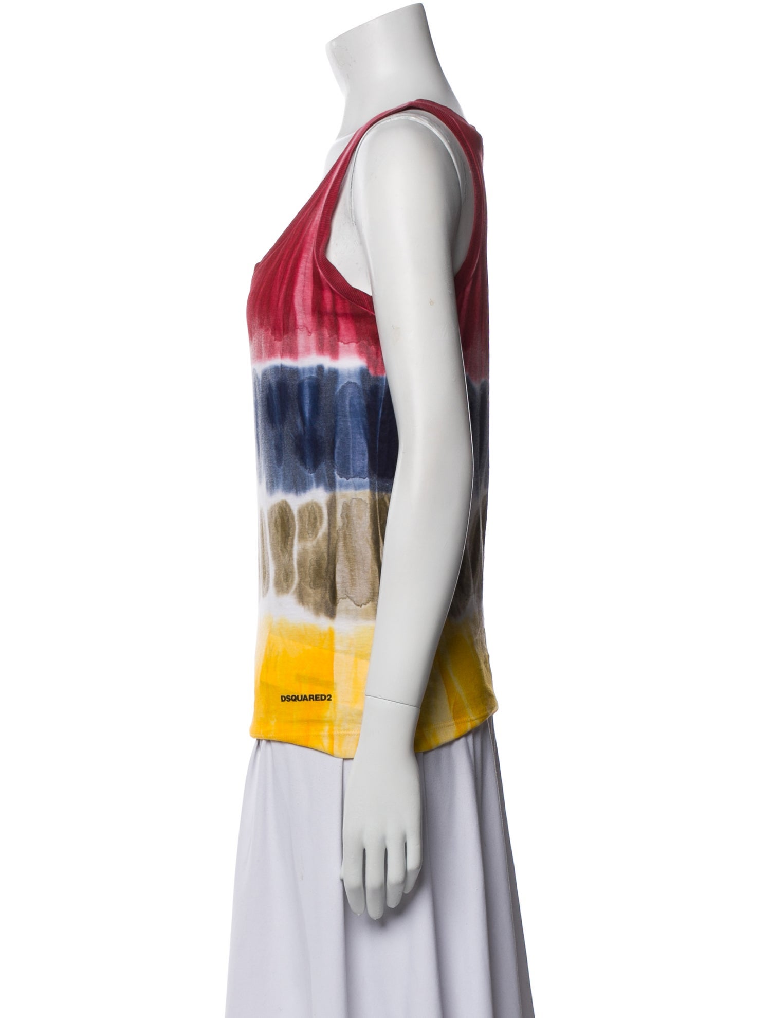 Dsquared² Printed Scoop Neck Top