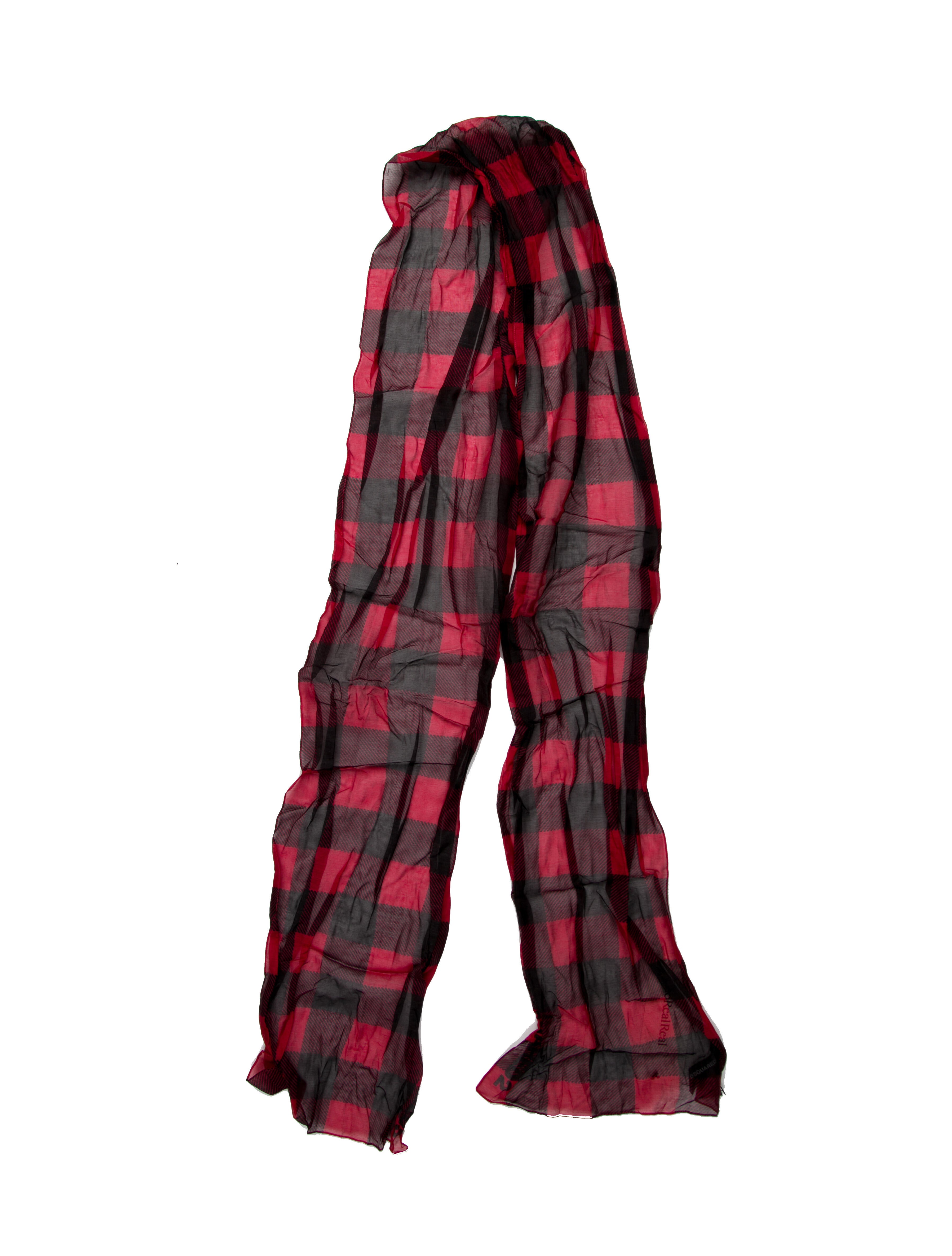 Dsquared² Plaid Print Scarf