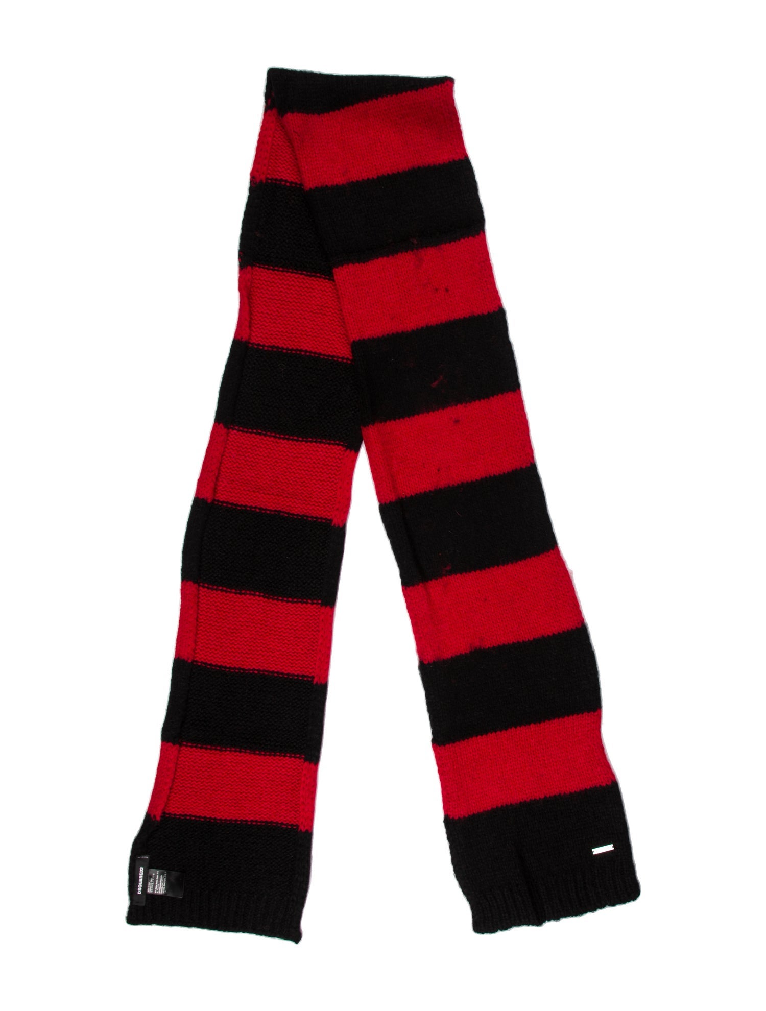 Dsquared² Wool Striped Scarf