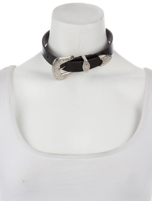 Dsquared² Leather Choker Necklace