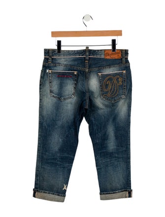 Dsquared² Low-Rise Straight Leg Jeans